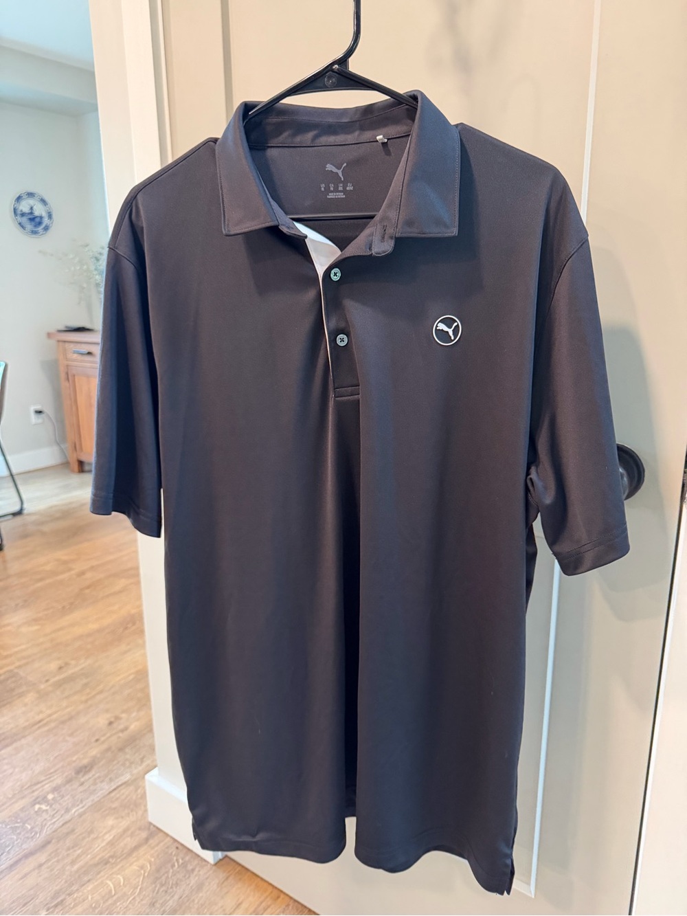 Puma Men’s Black Polo with Subtle Logo